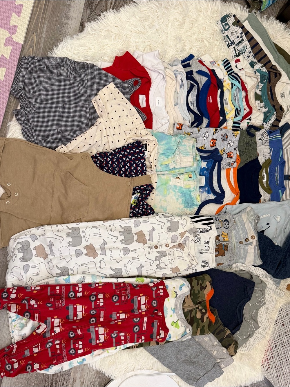Mixed Baby Onesies and Rompers Bundle - Multicolor